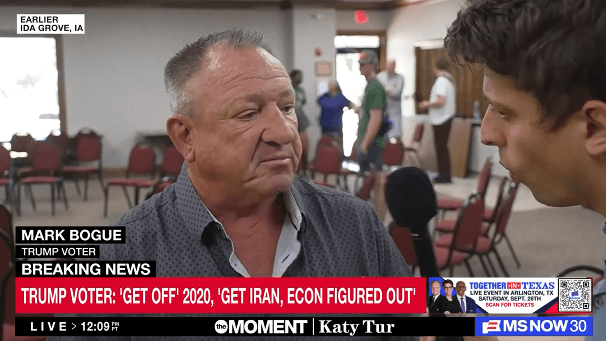 Trump rocked as MS NOW rolls clip of fed-up MAGA Iowan: 'I'm not all for that'