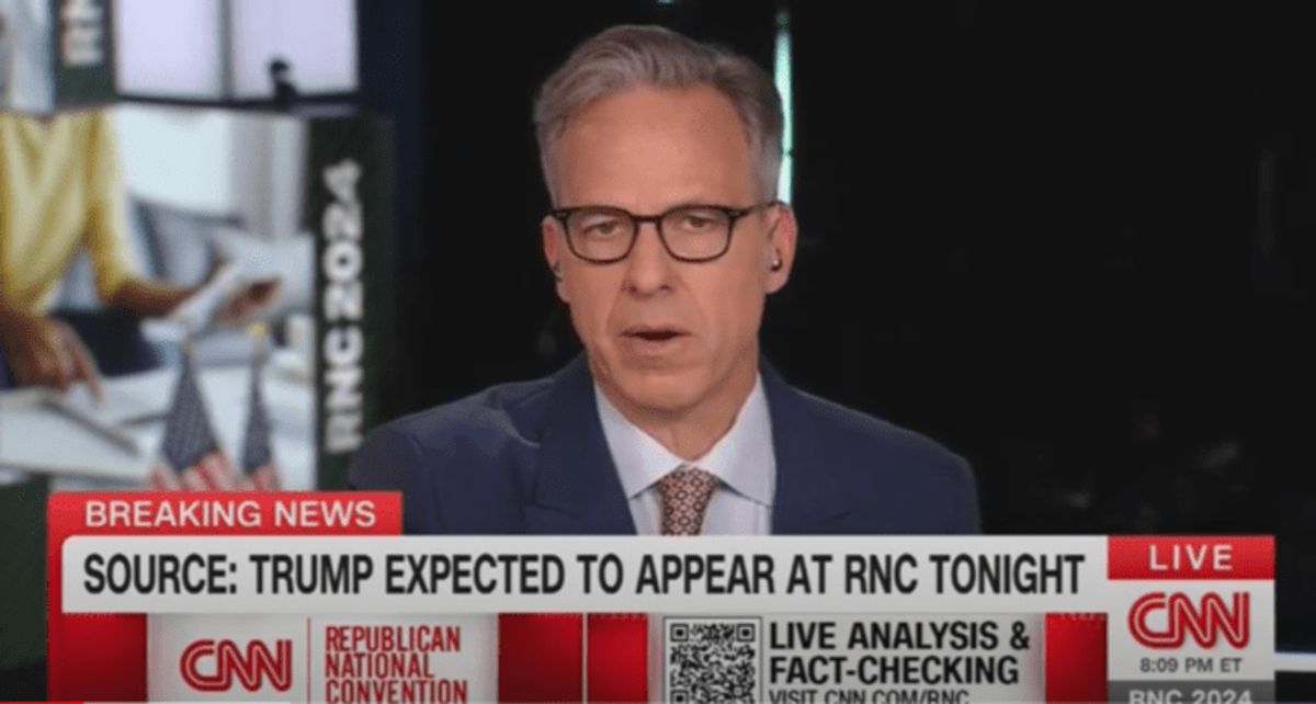 'Not a mistake': CNN's Jake Tapper hits RNC for 'highlighting' Black members in prime time