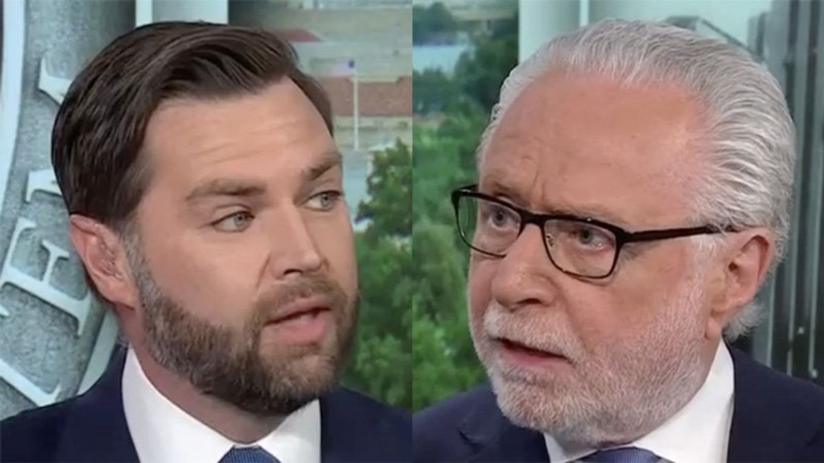 J.D. Vance snarls at CNN's Wolf Blitzer as he's peppered with questions about felon Trump
