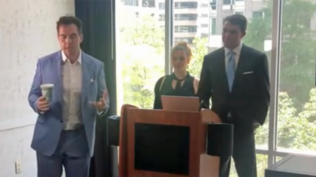 Hoaxers Jacob Wohl and Jack Burkman hold bogus presser -- are permanently banned from hotel