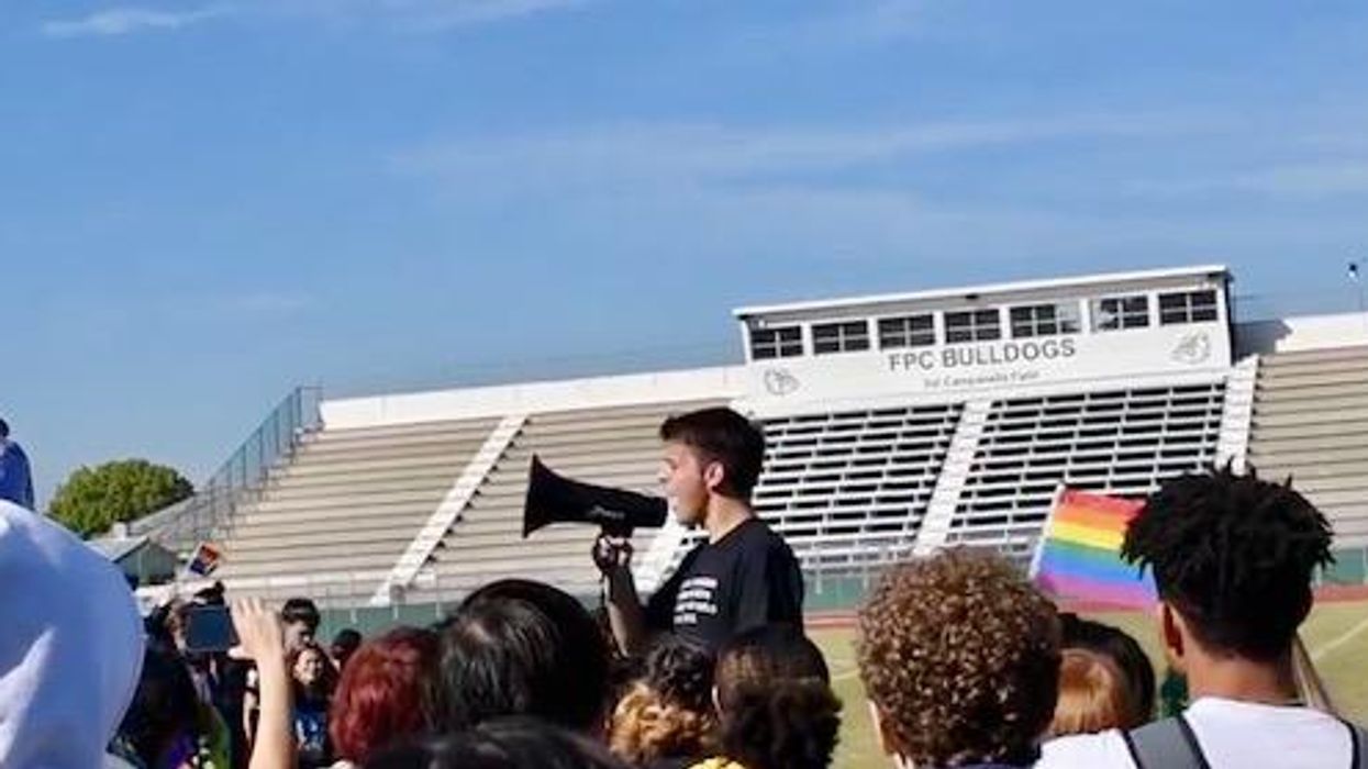 Student organizer of statewide protest against Florida ‘Don’t Say Gay’ bill suspended for handing out Pride flags: report