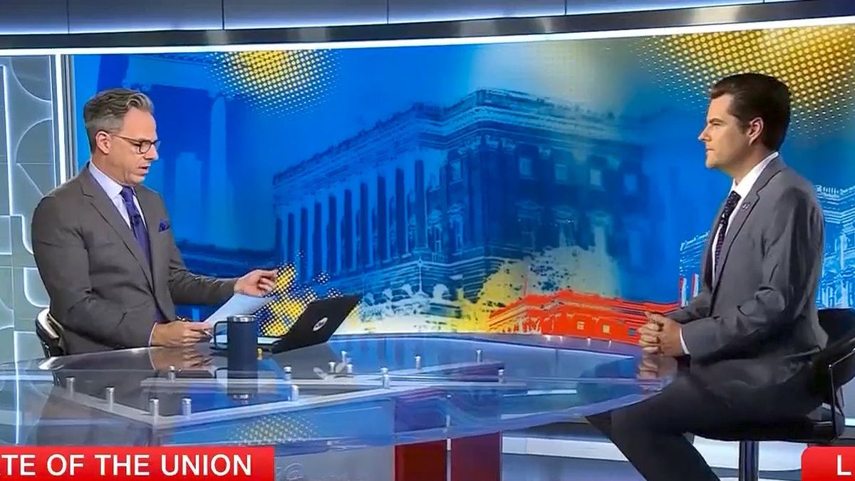 'Let's be honest': Jake Tapper busts Matt Gaetz on his plan to oust Kevin McCarthy
