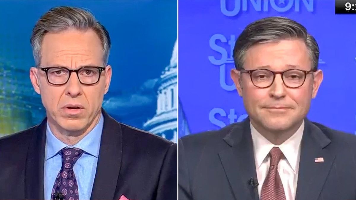 'You're a man of God': Jake Tapper calls out Mike Johnson for blocking Gaetz sex report