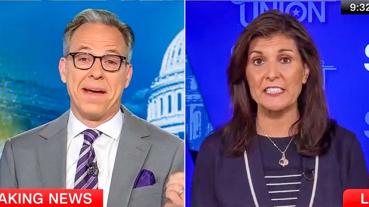 'You can't blame this on Biden!' Jake Tapper rips Nikki Haley over House GOP 'chaos'