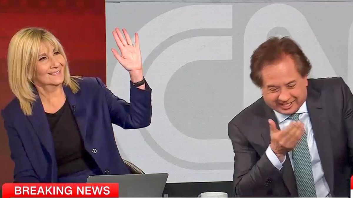 CNN panel bursts out laughing after Jake Tapper cuts off Trump's rambling speech
