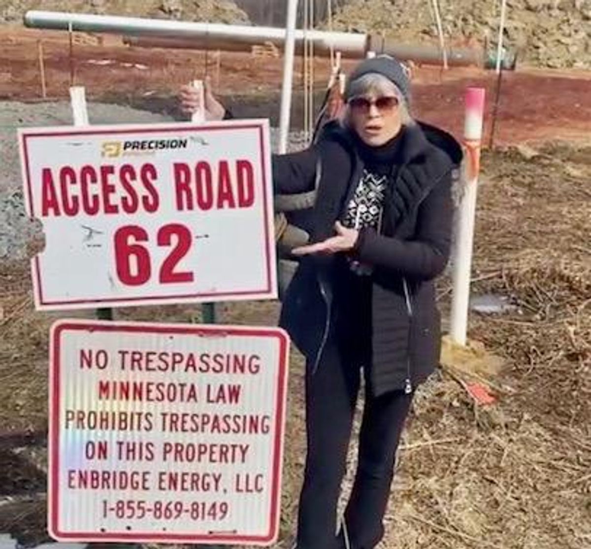 Jane Fonda arrives in Minnesota to back Line 3 opponents