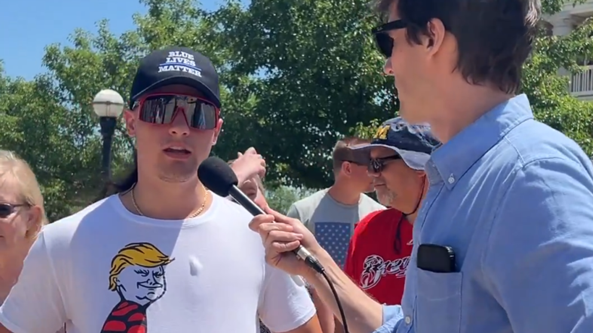 Watch: Trump supporter slams 'fake news' CNN — but can't name a single fake report