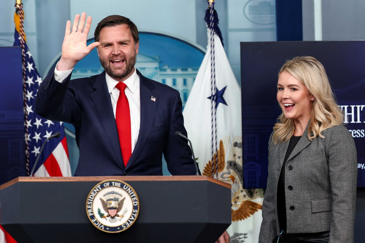 JD Vance and Karoline Leavitt