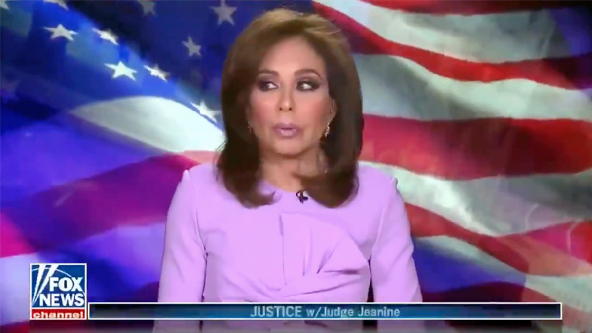 WATCH: Jeanine Pirro got off to an awkward start -- but quickly got back to lying about Joe Biden