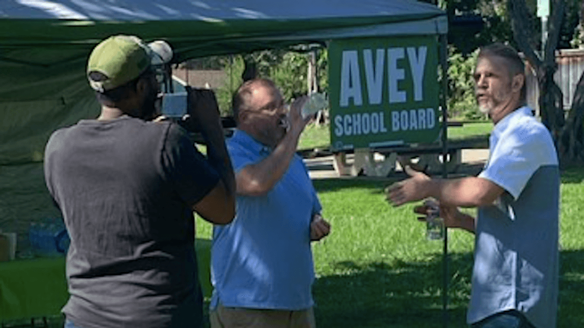 Proud Boy school board candidate gets into tense confrontation with another candidate over 'hate group' claims