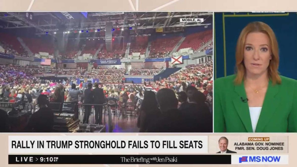 Trump 'couldn't even fill half the seats' at red state rally as support fades: Jen Psaki