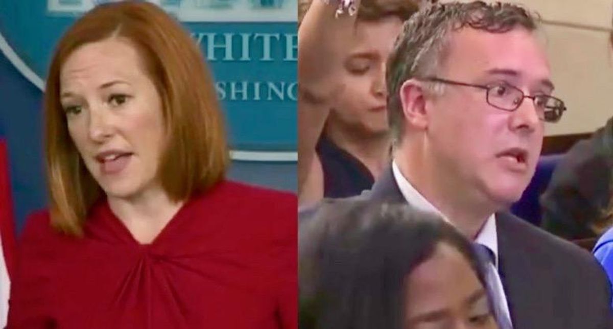 ‘Maybe you have that information to provide?’: Jen Psaki expertly dismantles reporter’s pro-Trump anti-vaxx claim