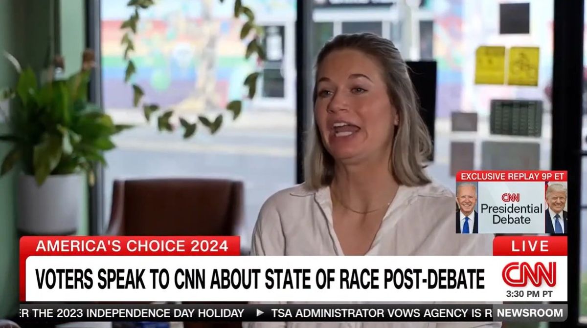 Ex-GOP voter tells CNN she'd 'rather vote for the corpse of Biden than Trump's lying face'