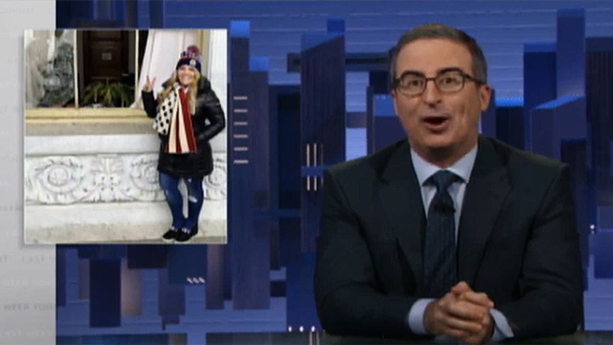 John Oliver trolls Capitol attacker who claimed she wouldn't go to jail: 'She's right — she's going to prison'