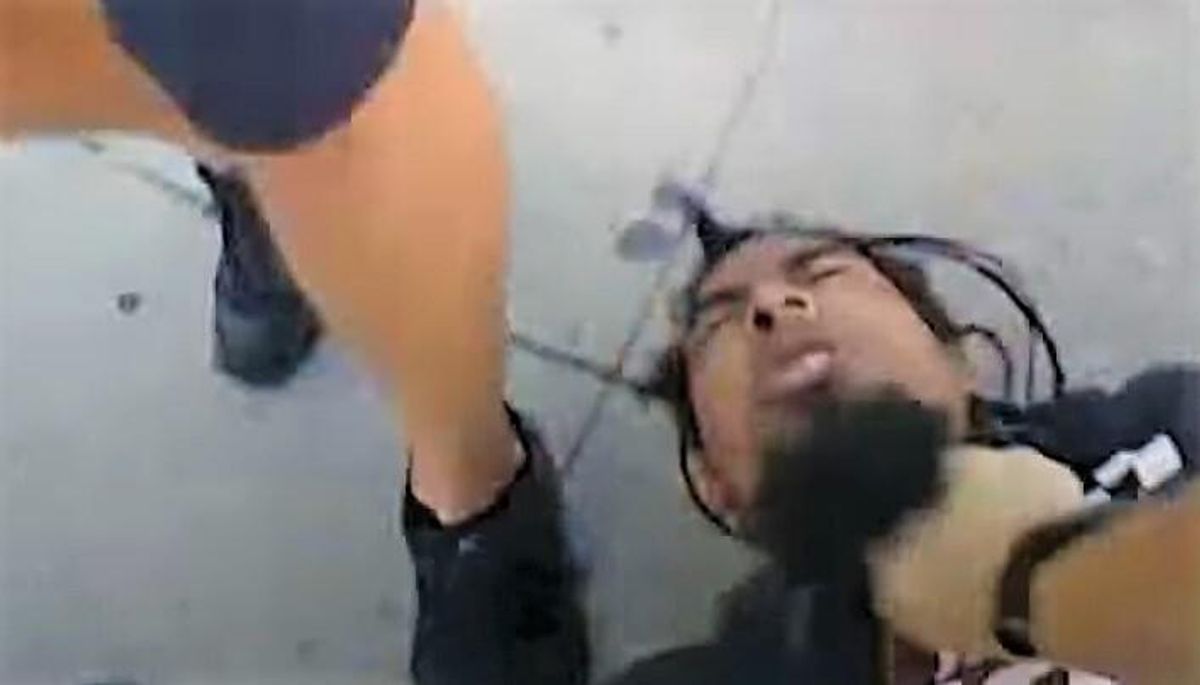 Indiana cop charged with two felonies after horrific video shows him stomping on homeless man's head