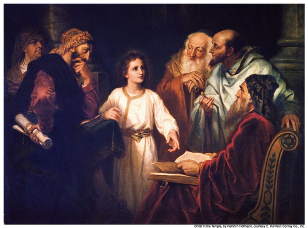 Jesus in the temple