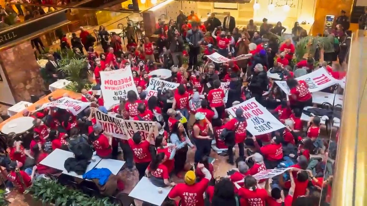 'Fight Nazis, not students!' Protesters occupy Trump Tower over detained activist