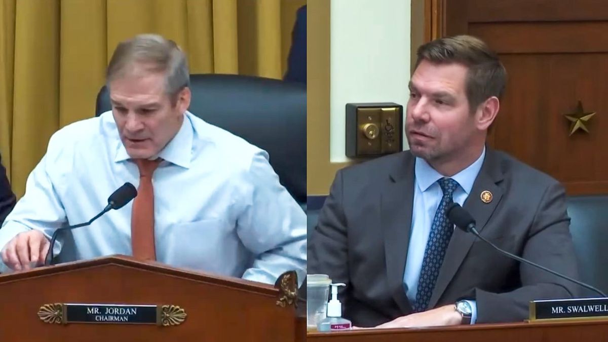 Watch: Eric Swalwell swipes at Jim Jordan 'for caring about what happens in locker rooms'