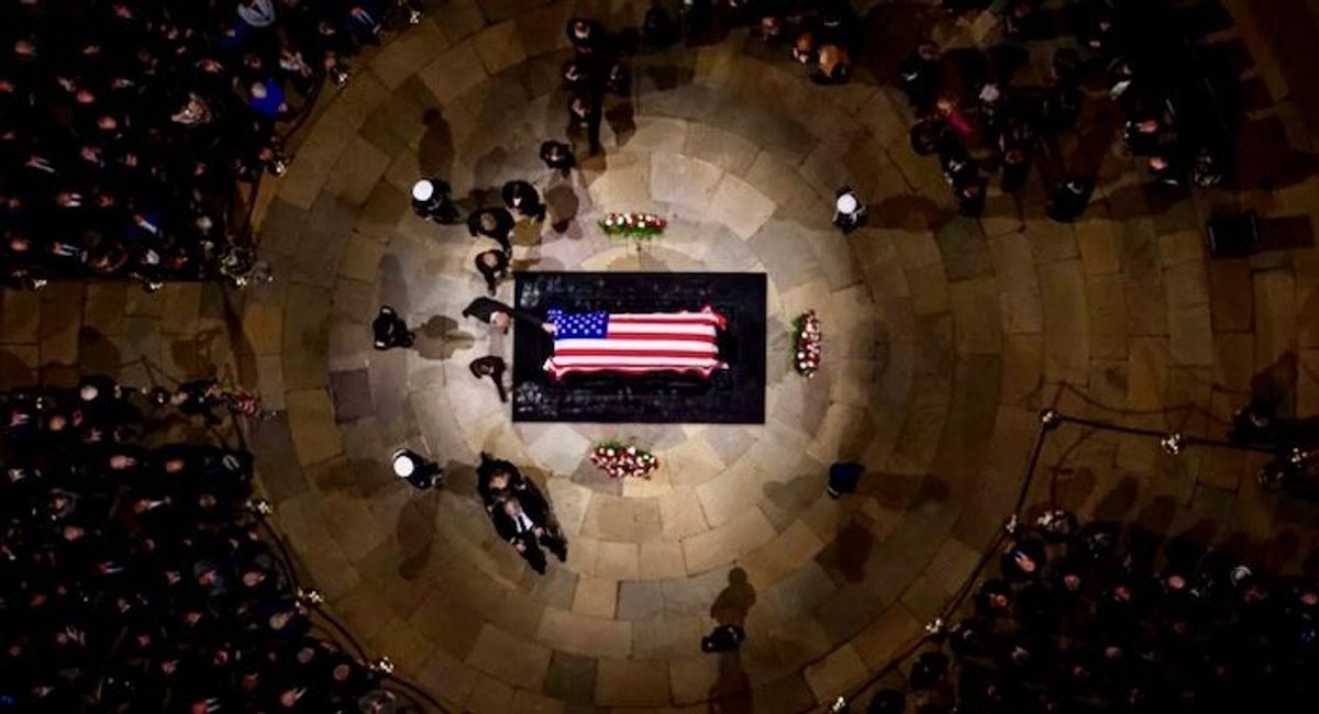 Former U.S. president Carter lies in state after somber Washington procession
