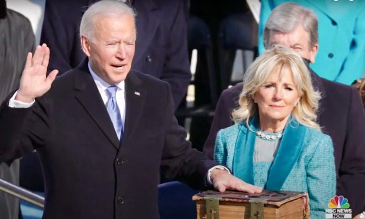 From Biden’s giant Bible to Christian flags waved by rioters, ‘religion’ means different things to different people and different eras