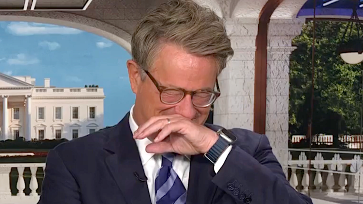 Morning Joe's face turns red with laughter watching Trump struggle to talk religion
