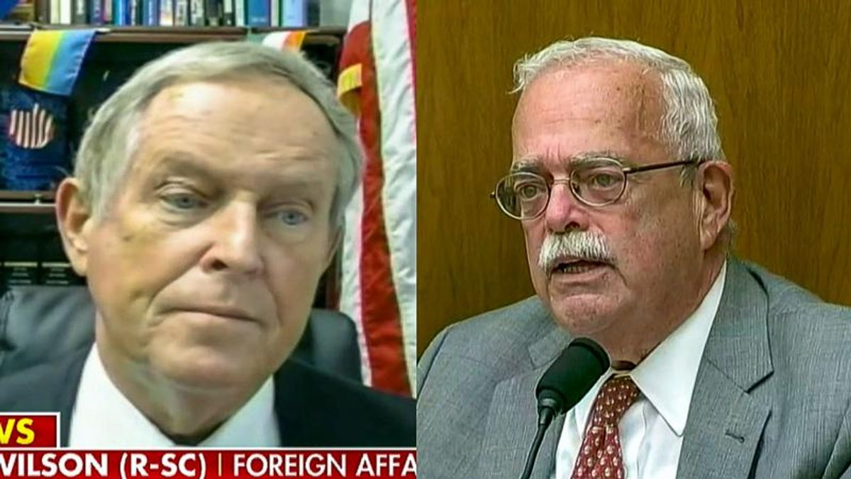 GOPer who screamed 'You lie' at Obama gets scolded in committee after he accuses Biden of lying