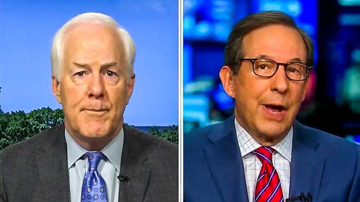 'Is that helpful?' Chris Wallace battles John Cornyn over tweet suggesting Biden not in charge