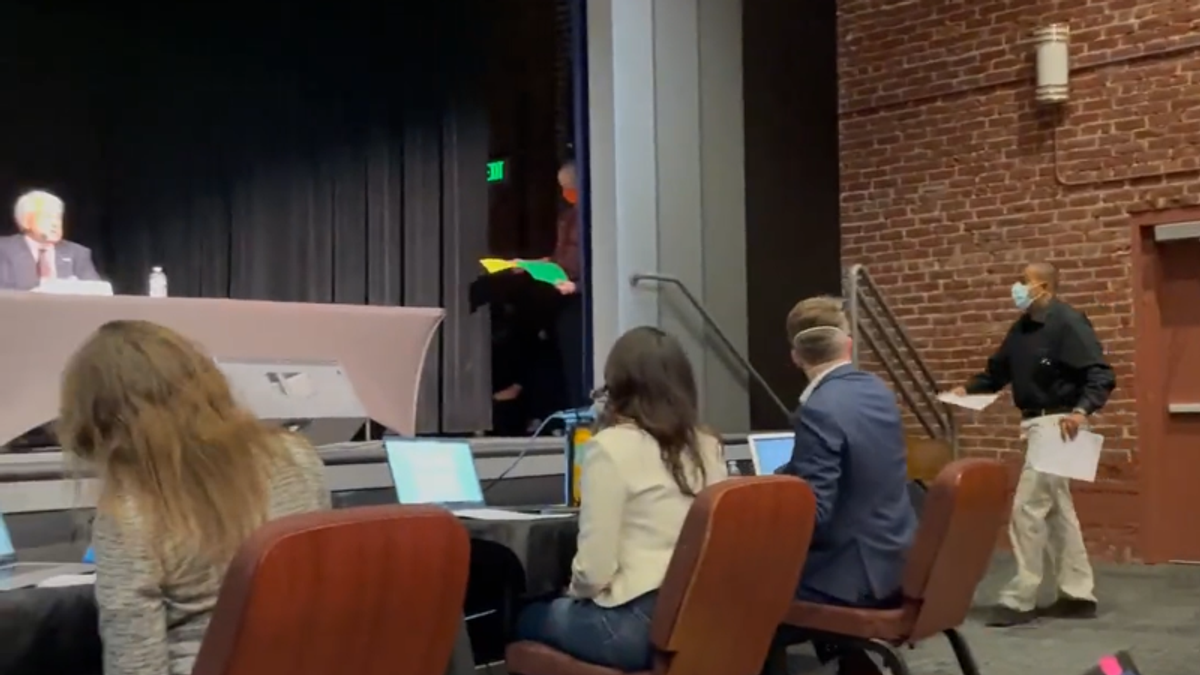 WATCH: Republican gets served with subpoena in the middle of California recall debate