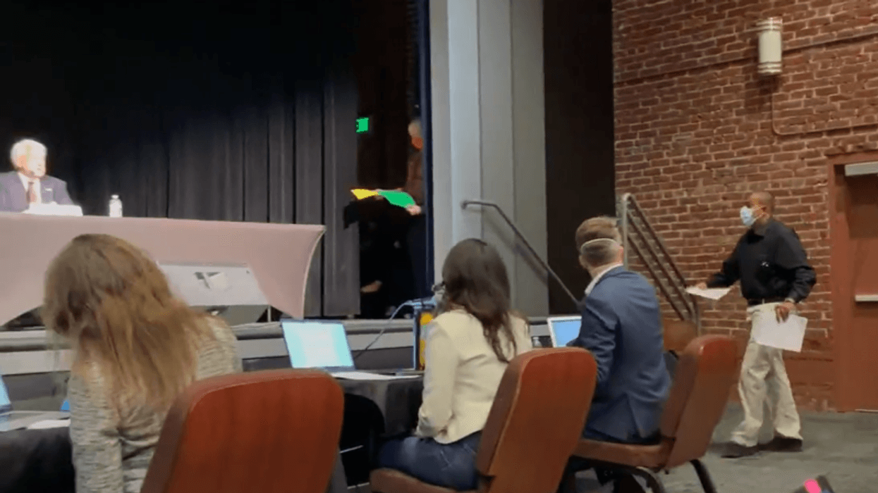 WATCH: Republican gets served with subpoena in the middle of California recall debate