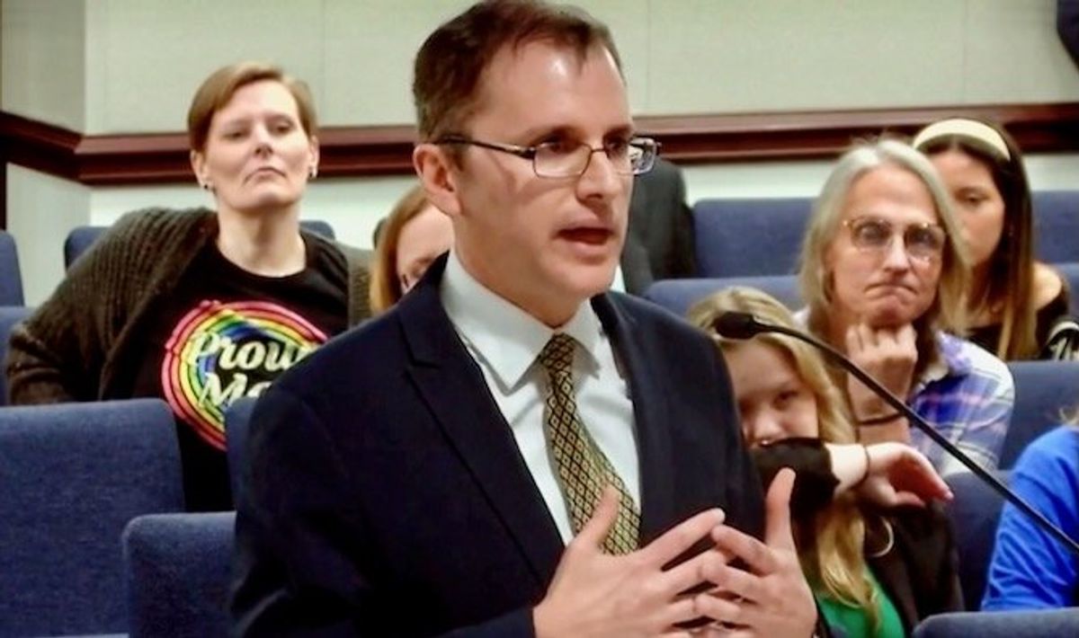 Stop talking’: Christian activist calling Pride Flag ‘indoctrination’ rebuked by lawmaker