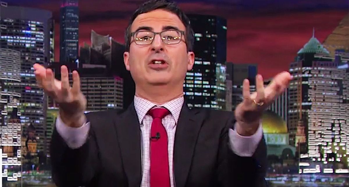 In a sensible world she'd 'withdraw in shame': John Oliver showcases disgraced local MAGA candidate