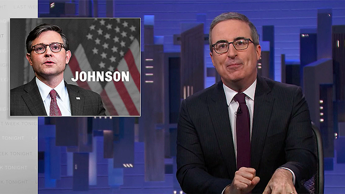 john oliver mike johnson