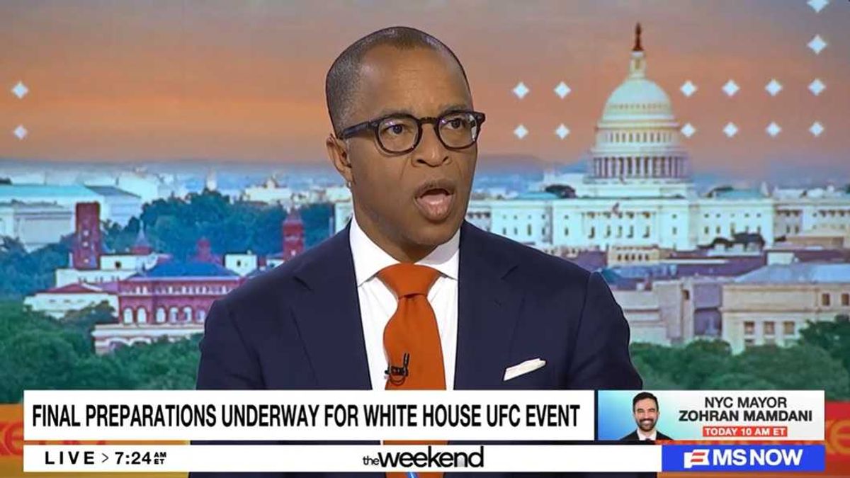 'This has never happened': News host alarmed by 'highly unusual' detail of Trump UFC event