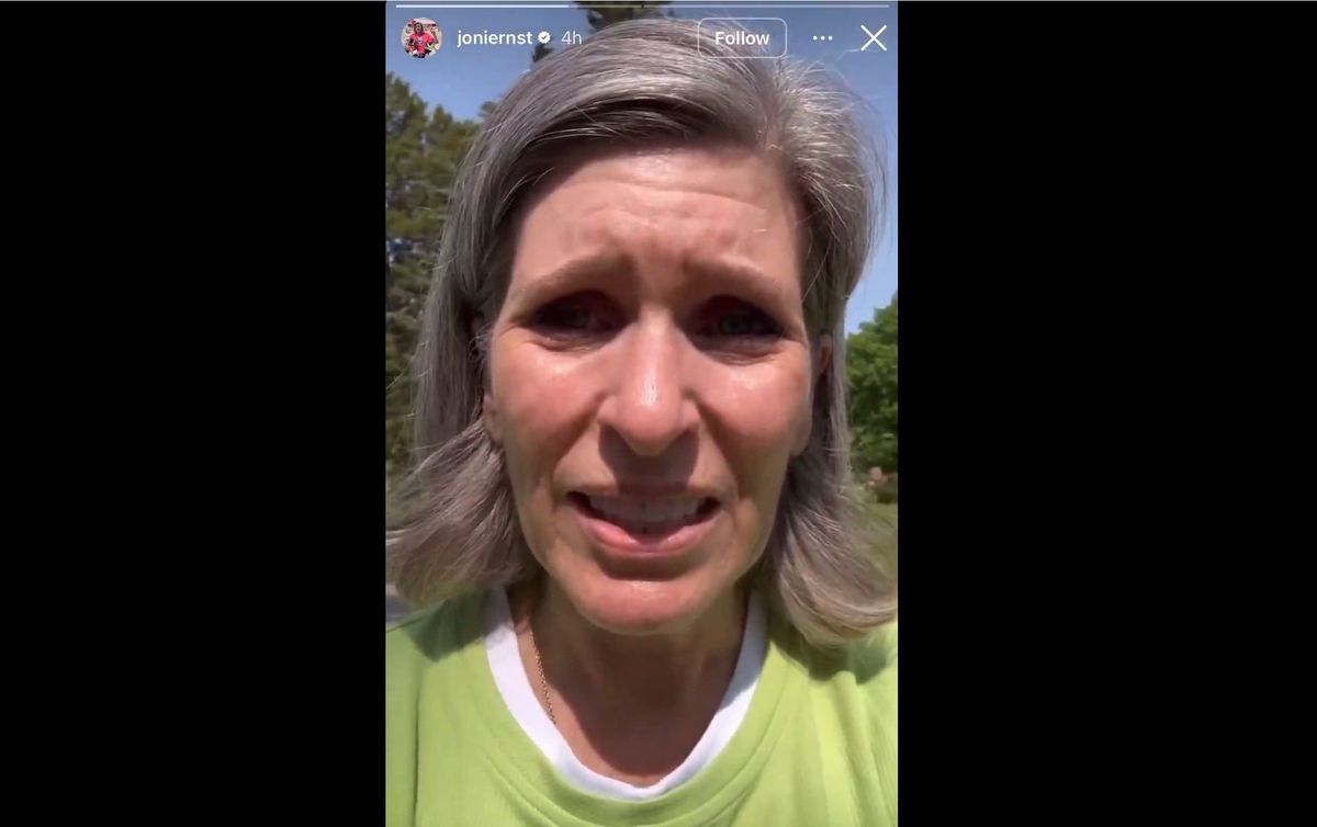 'Bonkers': Joni Ernst mocked for making scandal worse with cemetery selfie video