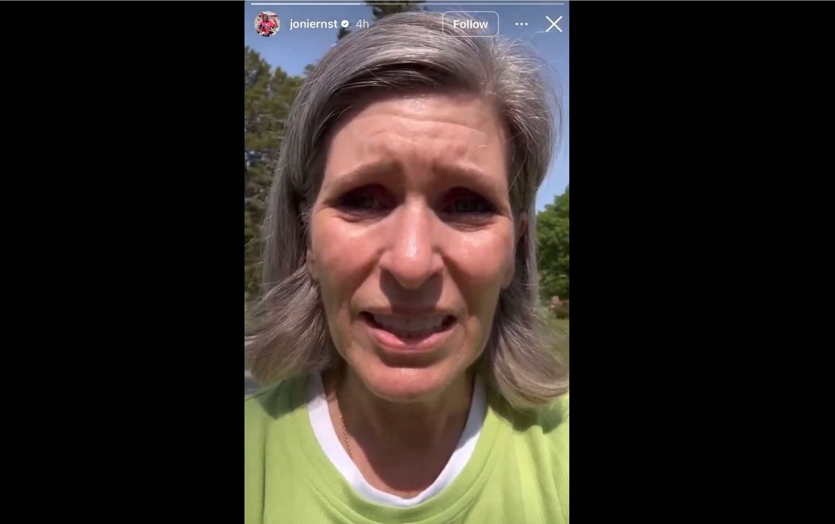 'Bonkers': Joni Ernst mocked for making scandal worse with cemetery selfie video