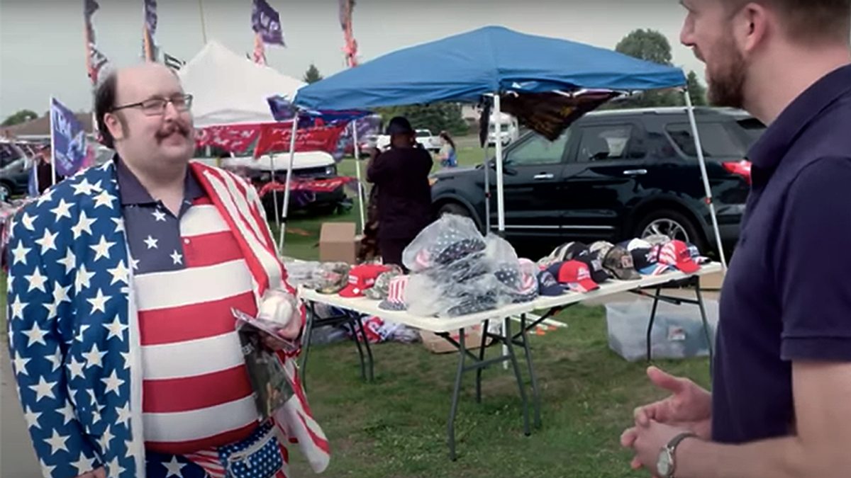 Trump supporter tells The Daily Show that Trump is still 'flying around the world on Air Force One'