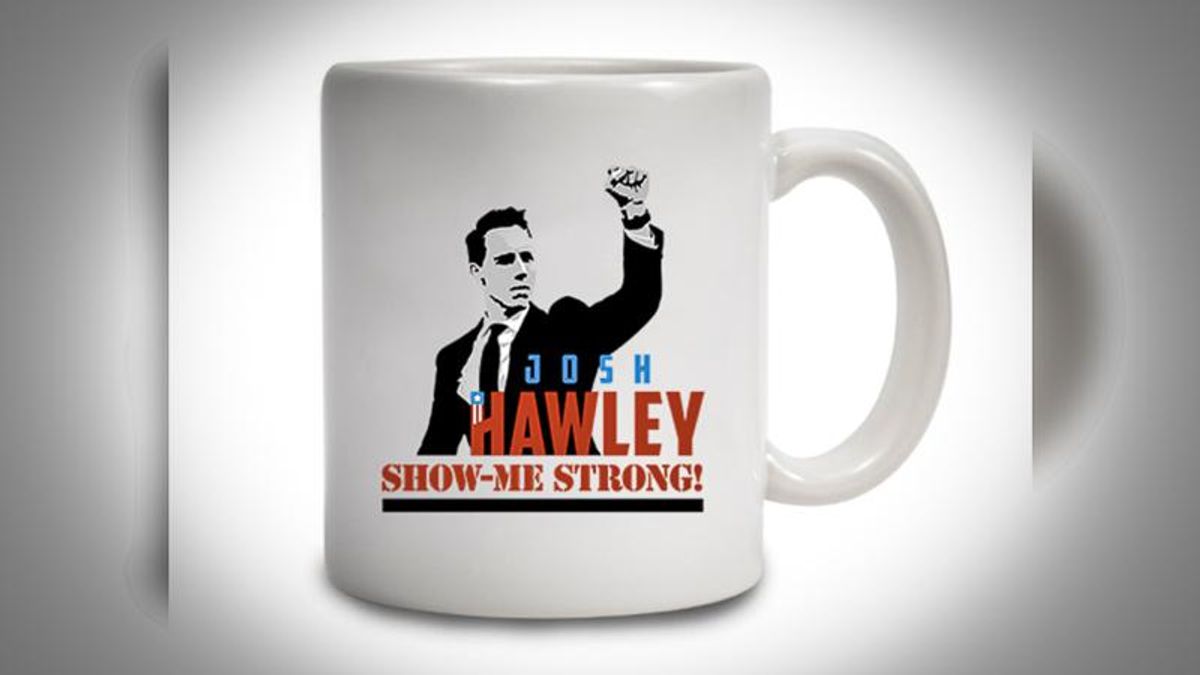 Josh Hawley caught selling campaign merchandise featuring his Jan. 6 fist-pump