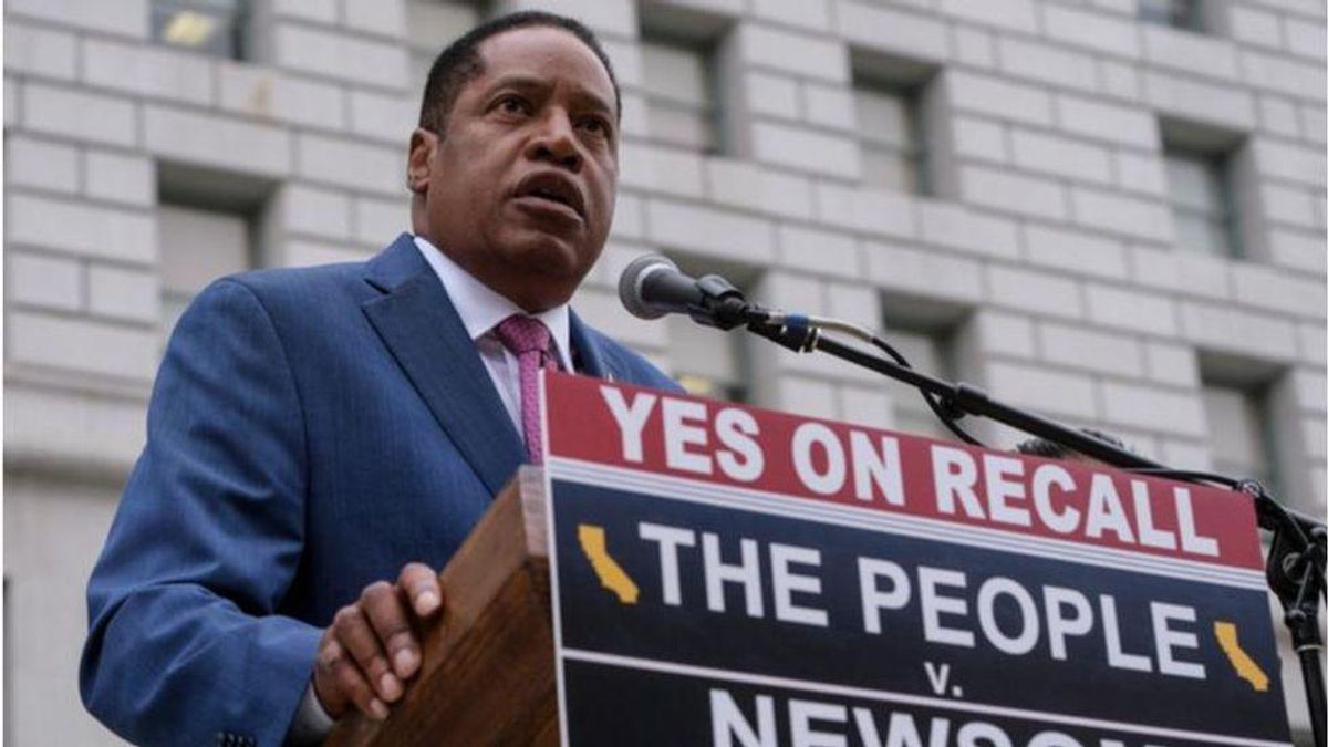 Larry Elder's campaign pushed a 'voter fraud' website -- and it plagiarized from an old Lin Wood election rant