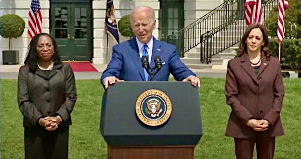 ‘Abuse’: Biden celebrates KBJ confirmation at White House ceremony but blasts GOP’s ‘vile, baseless accusations’