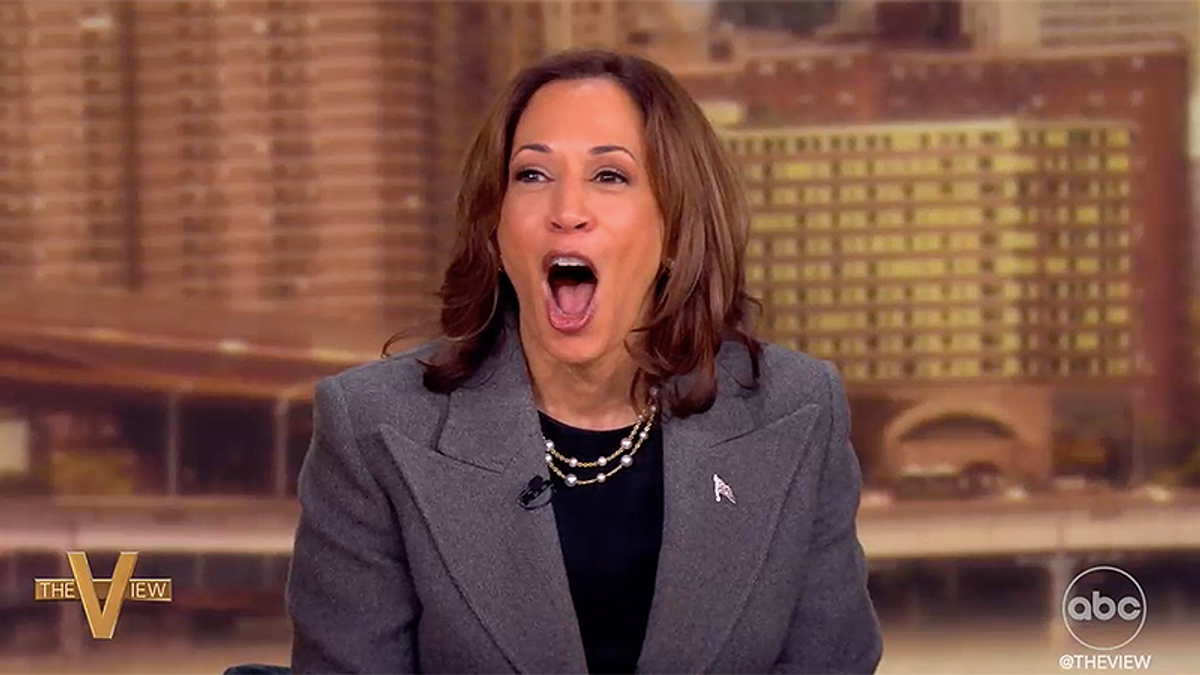 Kamala Harris' jaw drops as The View hosts show her SNL skit