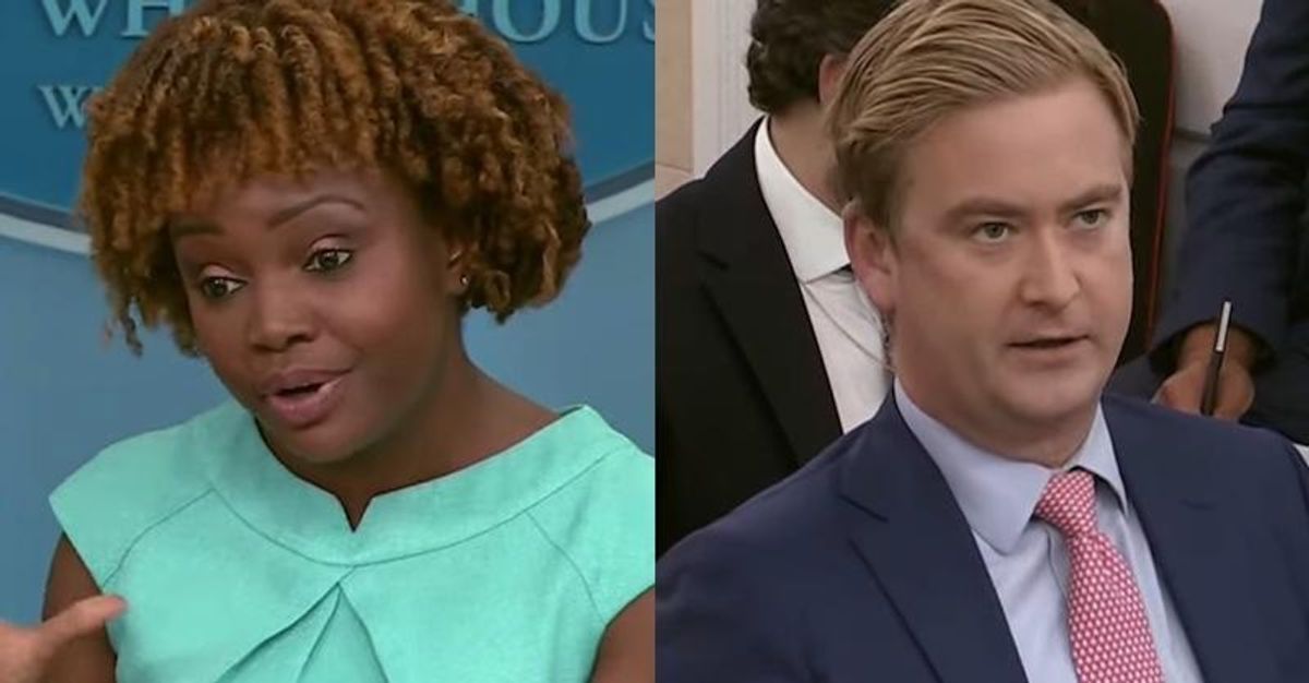 ‘Anything else, Peter?’ Karine Jean-Pierre shuts down Fox News' Doocy