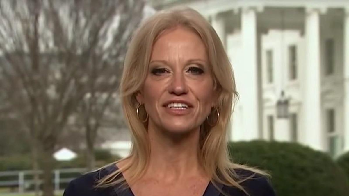 WATCH: Kellyanne Conway went from defending 'alternative facts' to claiming Biden has 'a fact problem'