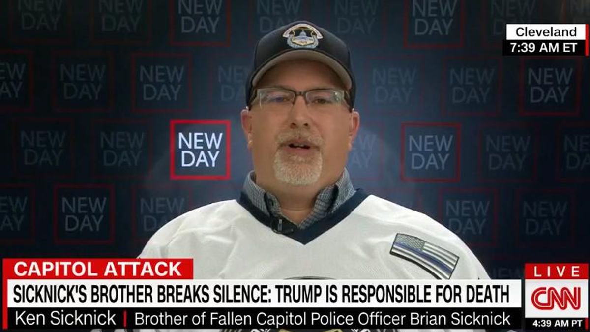 ‘Monster’ Trump is responsible for my brother’s death: Brian Sicknick’s older brother