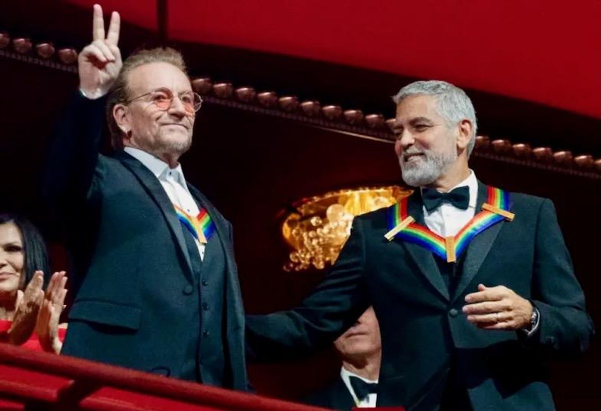 Glitzy Washington gala honors legendary artists including George Clooney, U2