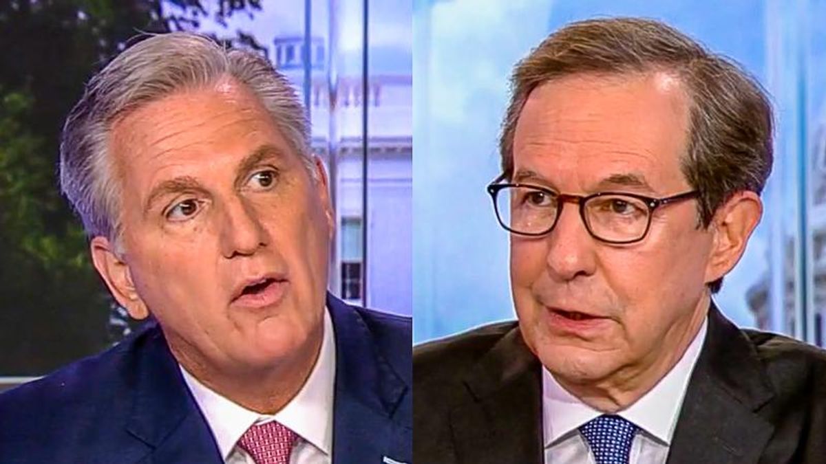 WATCH: Kevin McCarthy squirms as Chris Wallace grills him about Trump's seditious behavior on Jan. 6