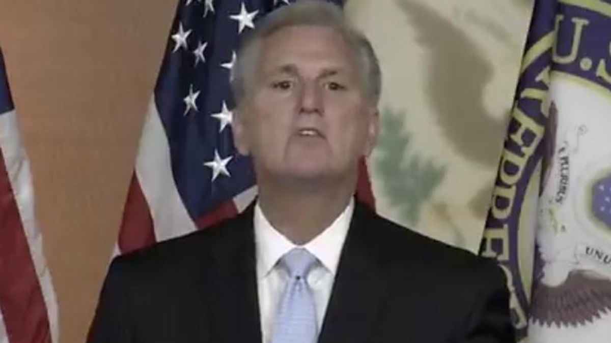 Kevin McCarthy fumbles and contradicts himself as he tries to explain Biden's Afghanistan mistake