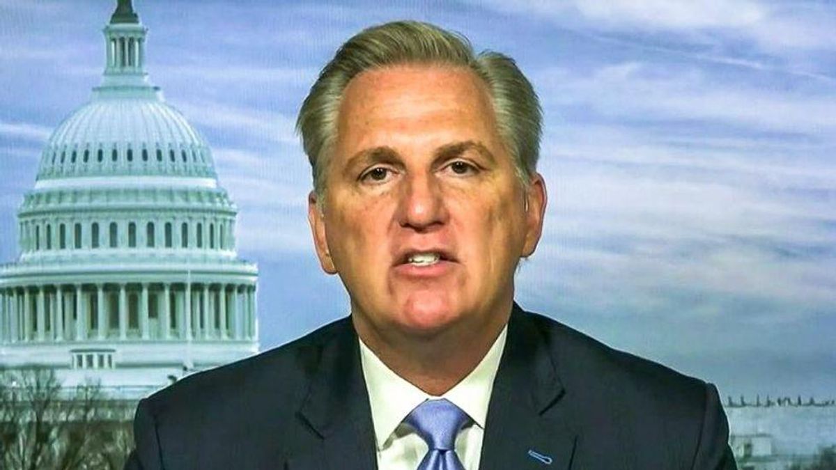 Kevin McCarthy busted on CNN for spouting Trump lies to 'stay on the right side' of his caucus