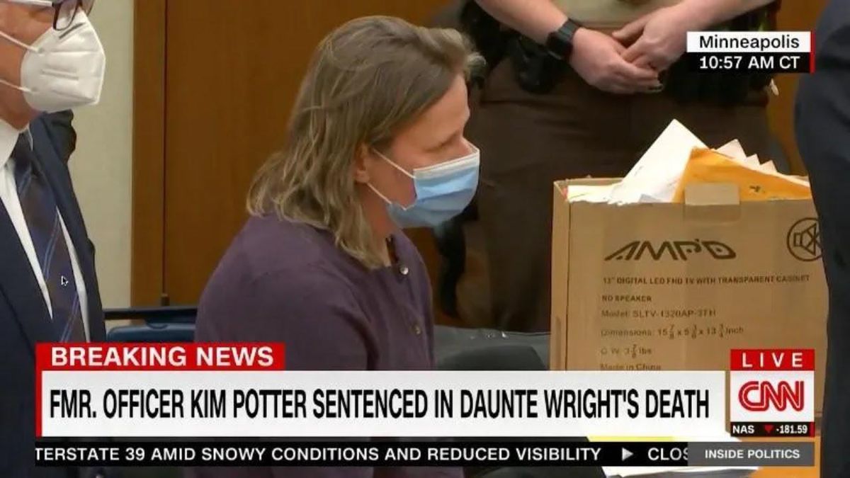 Kim Potter sentenced to 16 months in jail for killing of Daunte Wright: report