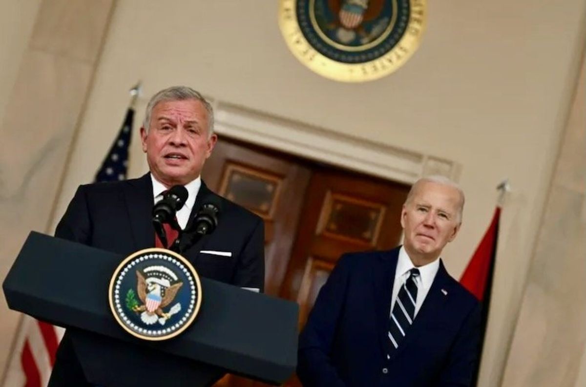 Jordan king urges 'lasting' Gaza ceasefire in talks with Biden