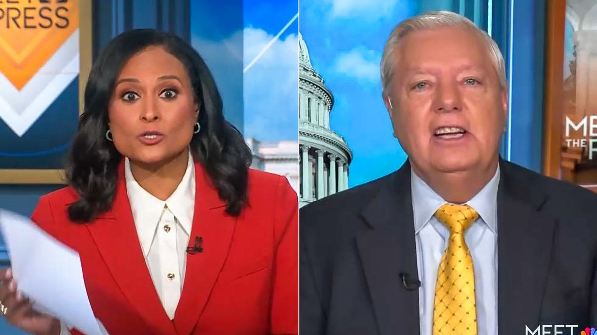 'Hold on': Lindsey Graham busted on live TV for trying to 'distract from Epstein'